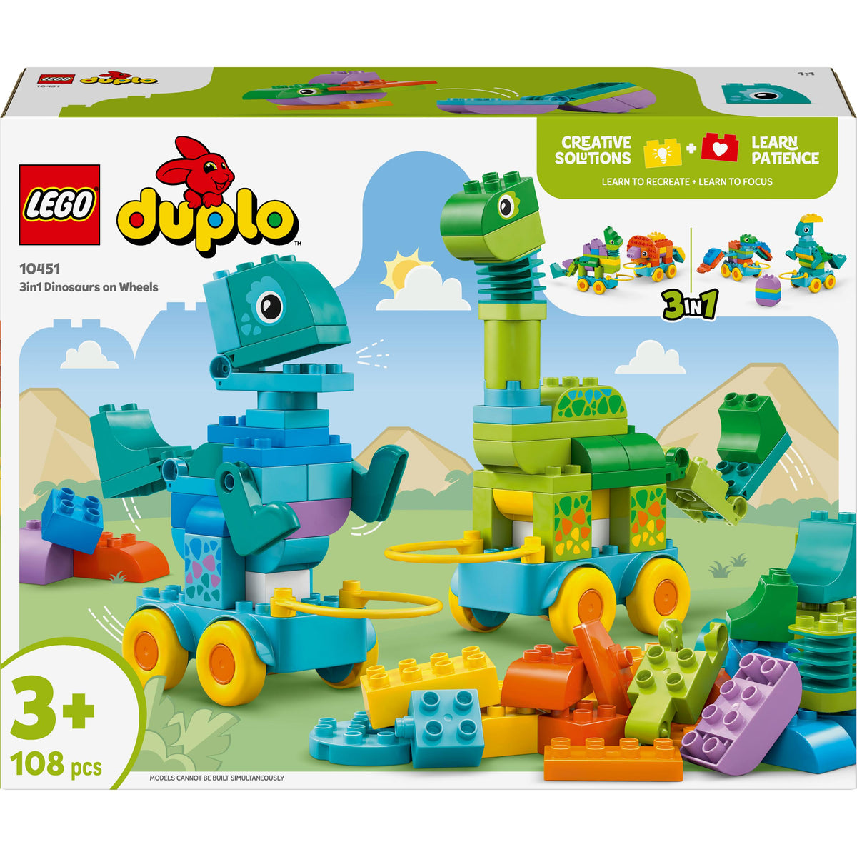 3In1 Dinosaurs On Wheels