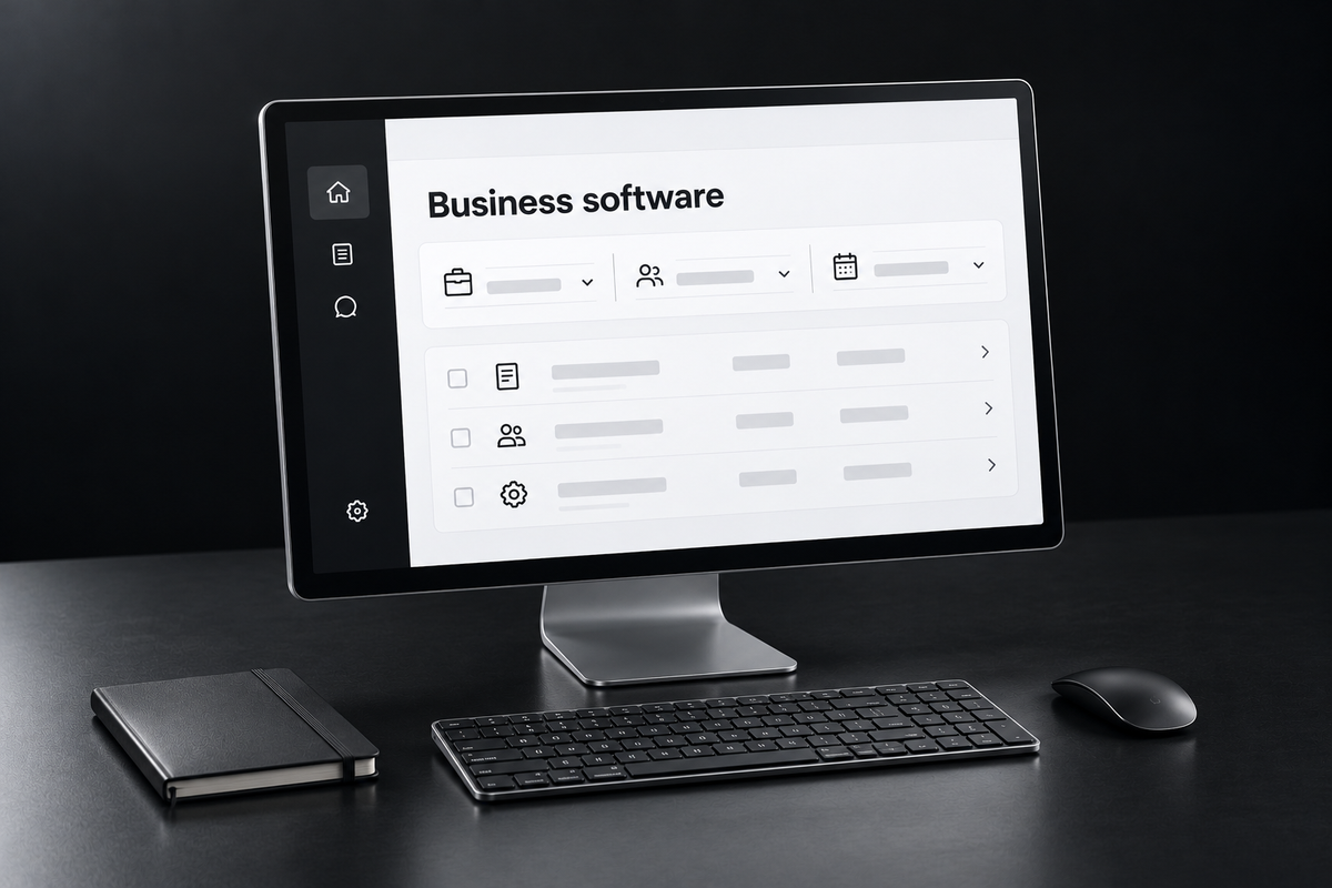 Illustrative Travel and Expense application on a tablet