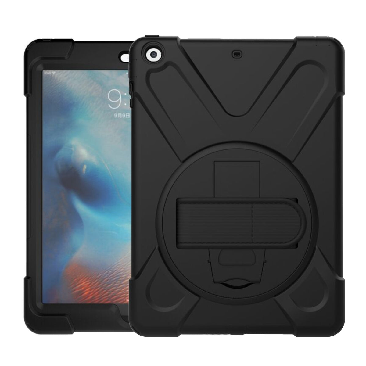 Port Designs Pro Shock 360 Rugged Protective and Rotative Folio for Samsung Galaxy Tab A9+ - Black — image 1