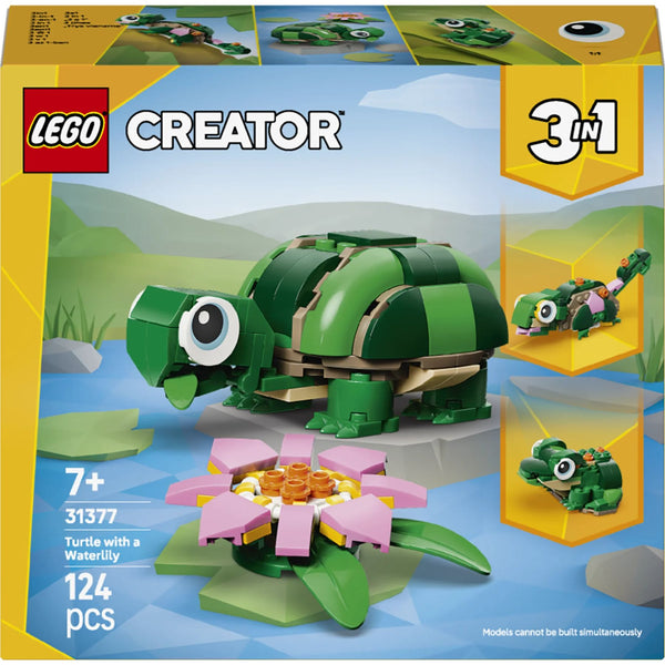 Turtle With A Water Lily Flower