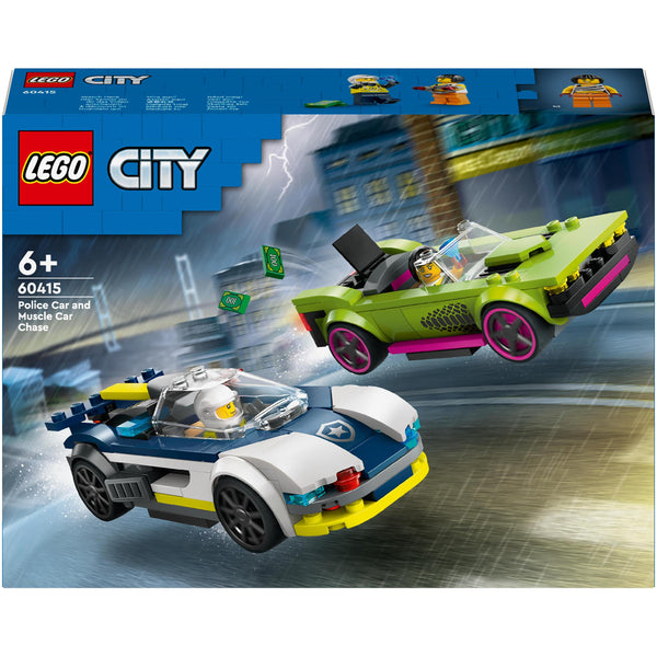 Police Car and Muscle Car Chase