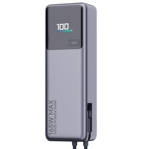 Xiaomi 165W Power Bank 10000mAh (Integrated Cable)-Silver — image 1