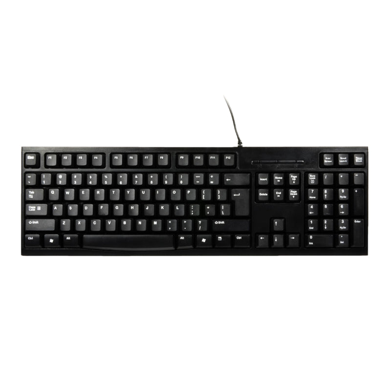 Port Connect Office Budget Wired Keyboard-Black — image 1