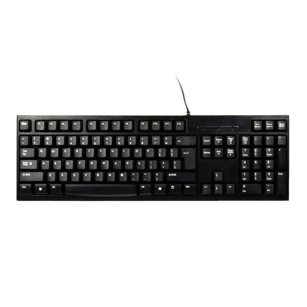 Port Connect Office Budget Wired Keyboard-Black — image 1