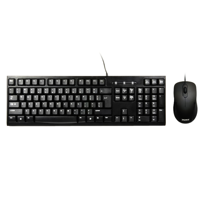 Port Design COMBO Wired Mouse + Keyboard - Black — image 1