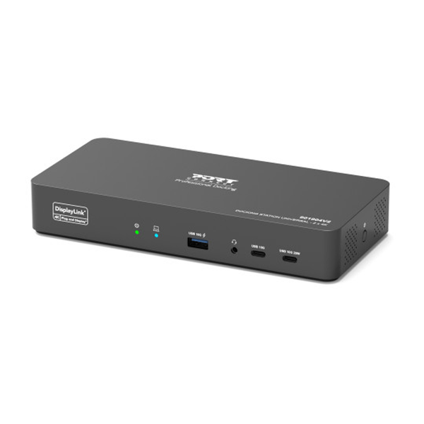 PORT2 x 4K USB-C desktop docking station 11 peripherals 96W — image 1