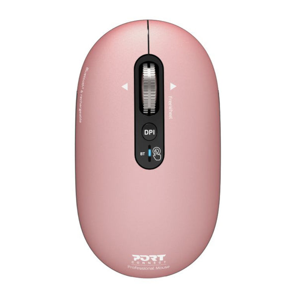 Port Connect PURE MAC Rechargeable Wireless and Bluetooth Mouse - Copper Rose — image 1