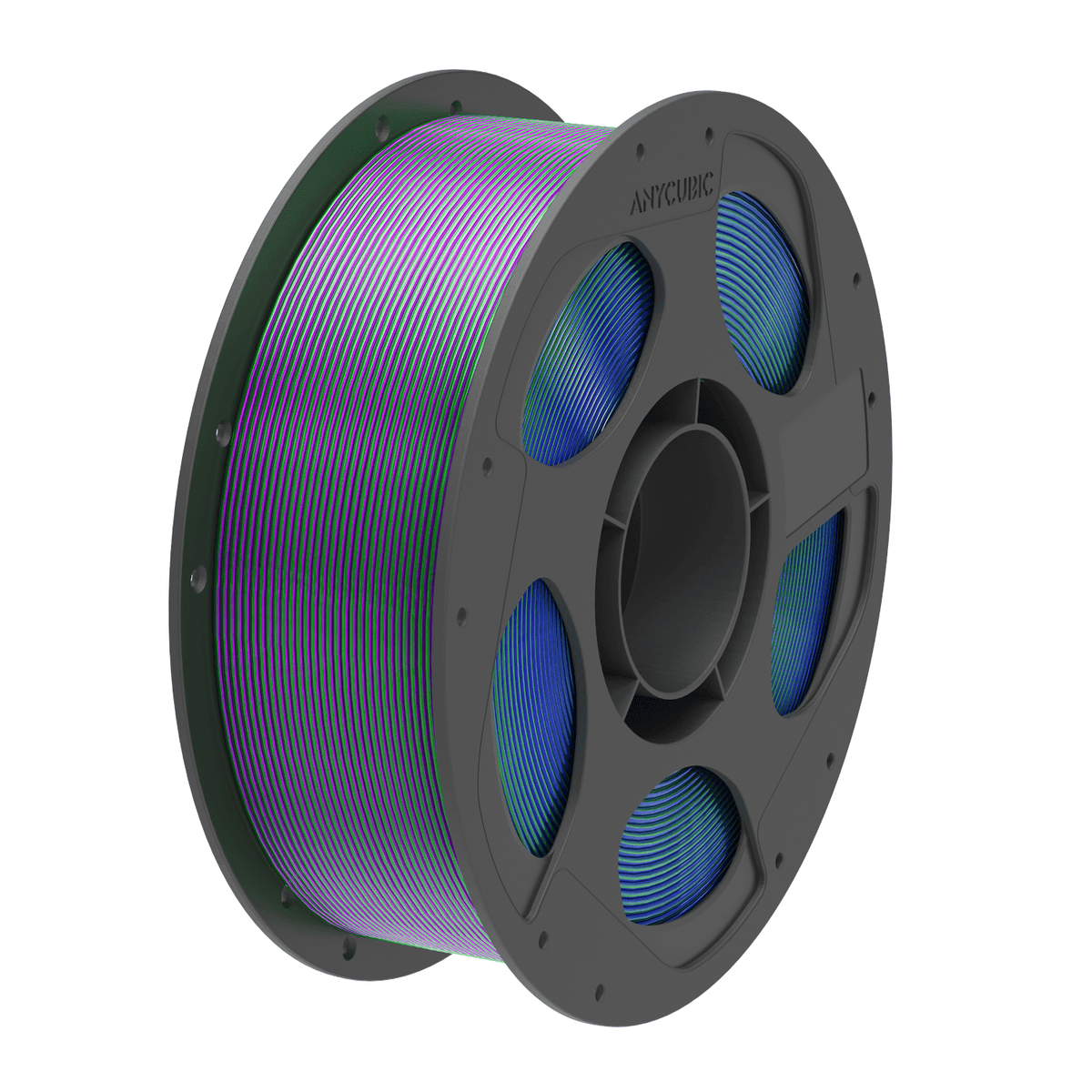 Anycubic PLA Silk Tri-colour Filament 1kg – Blue/Green/Purple — image 1
