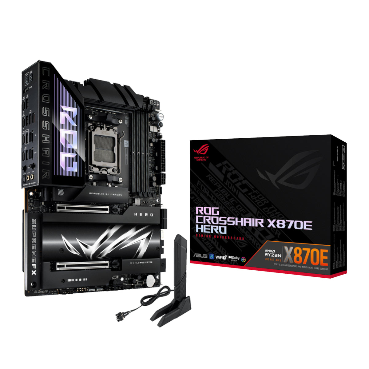 Asus ROG Crosshair X870E HERO ATX Gaming Motherboard — image 1