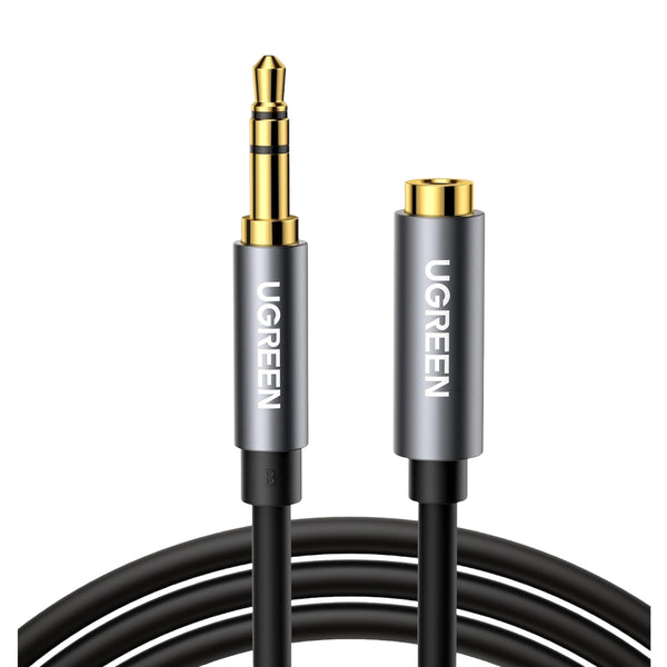 UGREEN AV118 3.5mm AUX Extension Cable 1m – Male to Female –(Black) — image 1