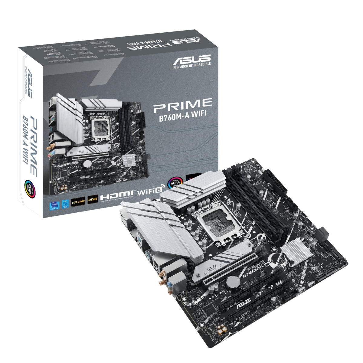 Asus PRIME B760M-A WIFI Intel LGA1700 M-ATX Motherboard — image 1