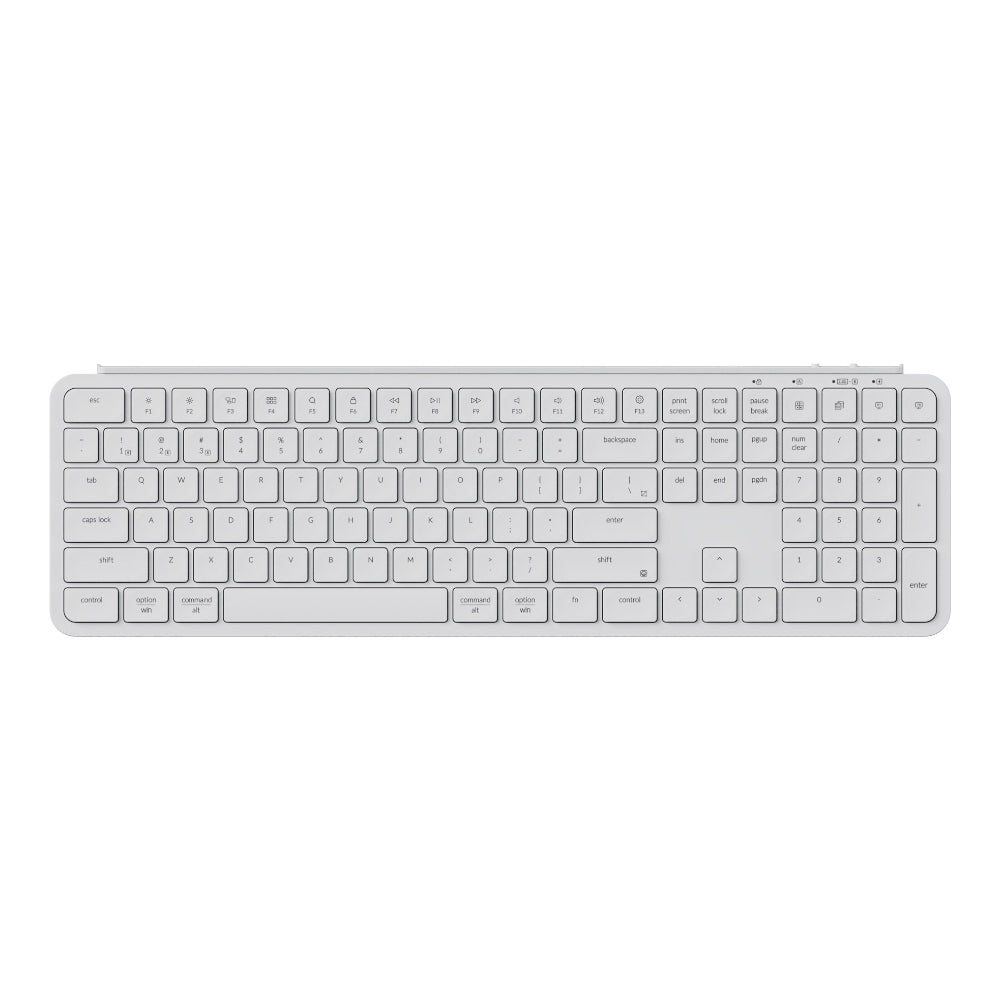Keychron B6 Pro Ultra-Slim 100% Wireless Keyboard – Ivory White — image 1
