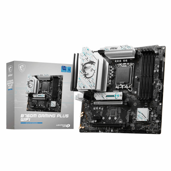 MSI B760M GAMING PLUS WIFI DDR5 Intel LGA1700 M-ATX Gaming Motherboard — image 1