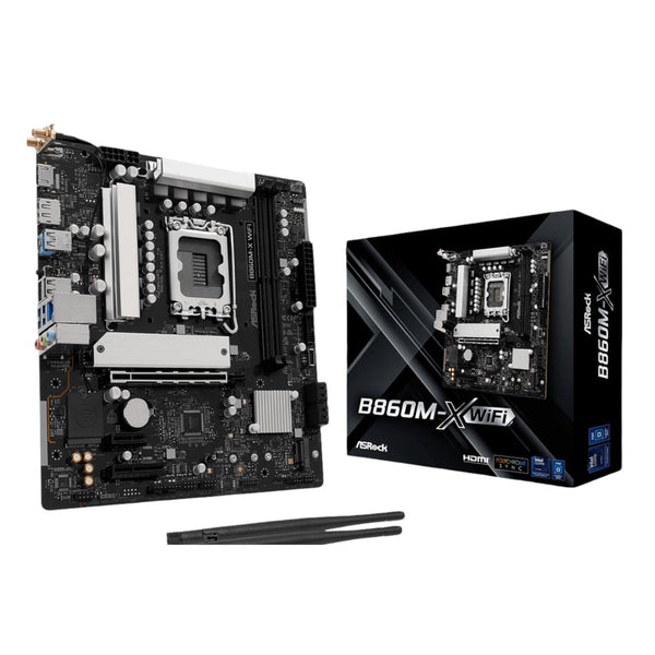 ASRock B860M-X WIFI Micro ATX DDR5 Motherboard (PCIe 5 and Wi-Fi 6E) — image 1