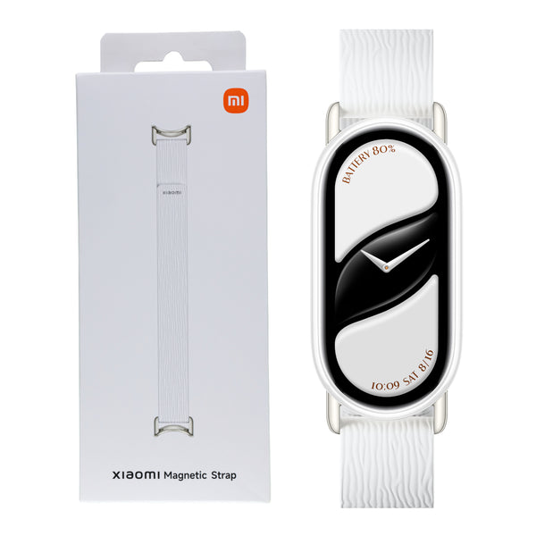 Xiaomi Smart Band 10 Magnetic Kona Leather Strap - Glacier White — image 1