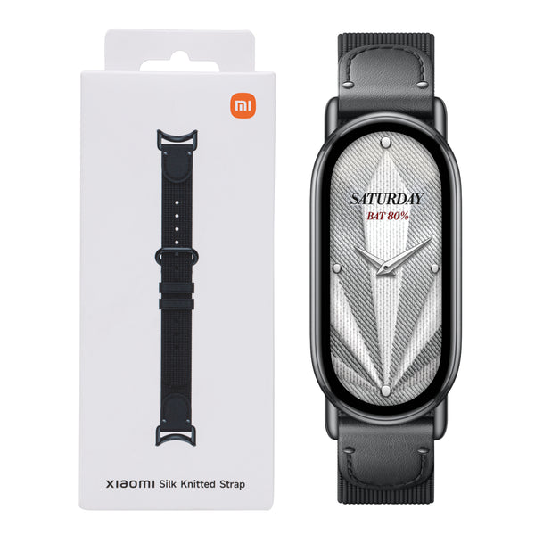Xiaomi Smart Band 10 Knitted Silk Strap - Ebony Black — image 1