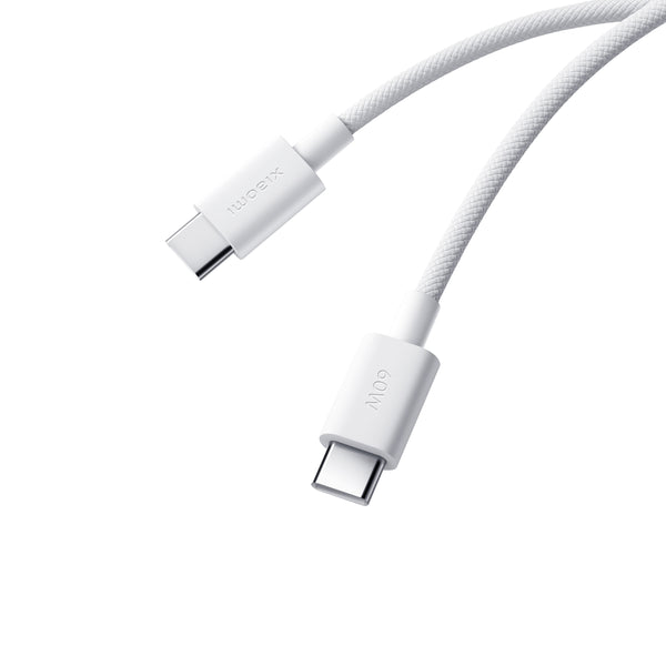 Xiaomi 3A Braided USB Type-C to USB Type-C Cable 1M - White — image 1