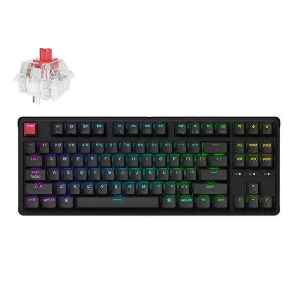 Keychron C3 Pro 8K QMK RGB Wired Mechanical Keyboard (80% Layout, Red Super Switch Hot-Swappable) — image 1