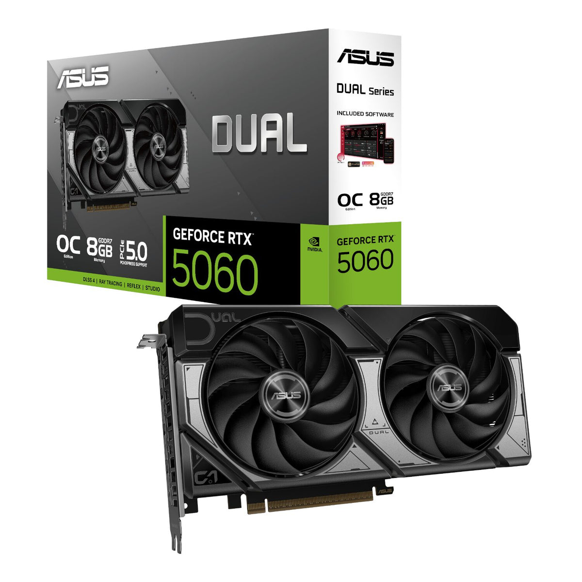 ASUS Dual GeForce RTX 5060 OC Edition 8GB GDDR7 Graphics Card — image 1