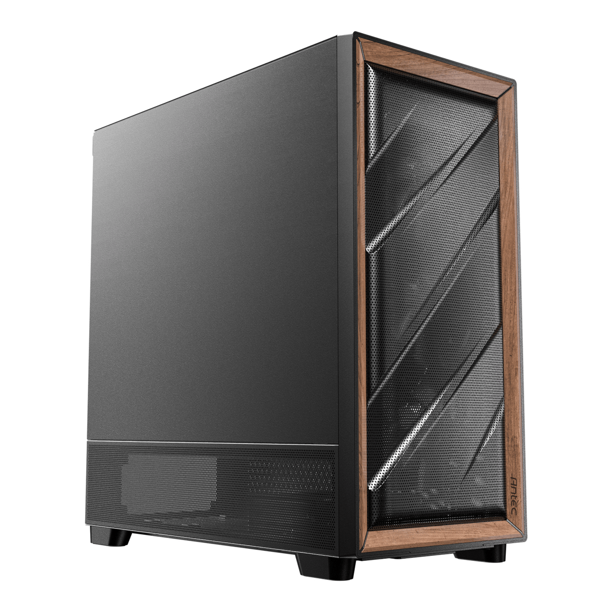 Antec FLUX SE E-ATX | ATX | Micro-ATX | ITX Mid-Tower Gaming Chassis Wood Front Panel- Black — image 1