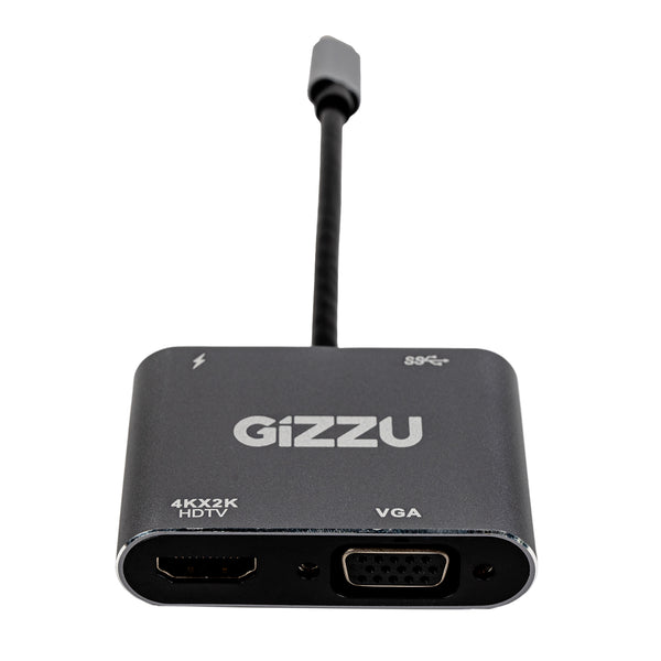Gizzu 4-in-1 Type-C to HDMI/VGA/USB3.0 Hub — image 1