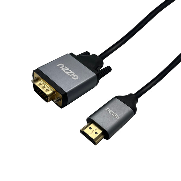 Gizzu Full HD HDMI to VGA Cable (1.8m) - Black — image 1