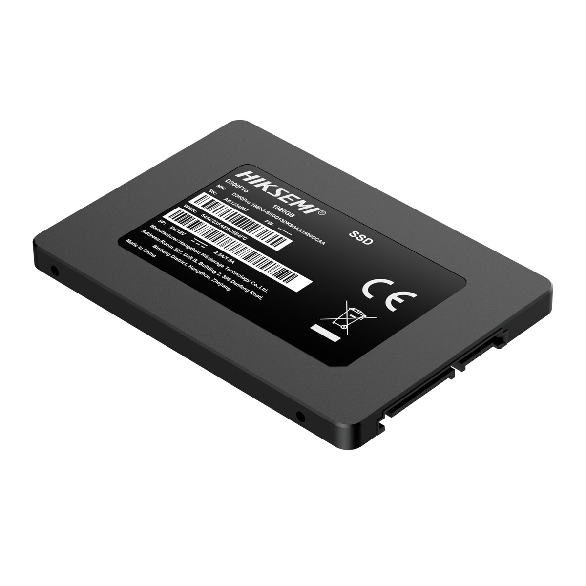 Hiksemi D300 PRO Tantalum Capacitor 1920GB SATA III Enterprise SSD — image 1