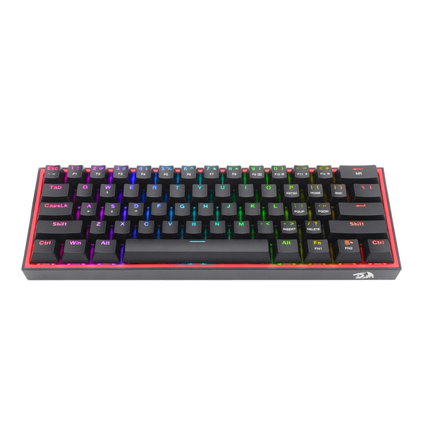 Redragon K617 FIZZ 60% Wired RGB Gaming Keyboard - Black — image 1