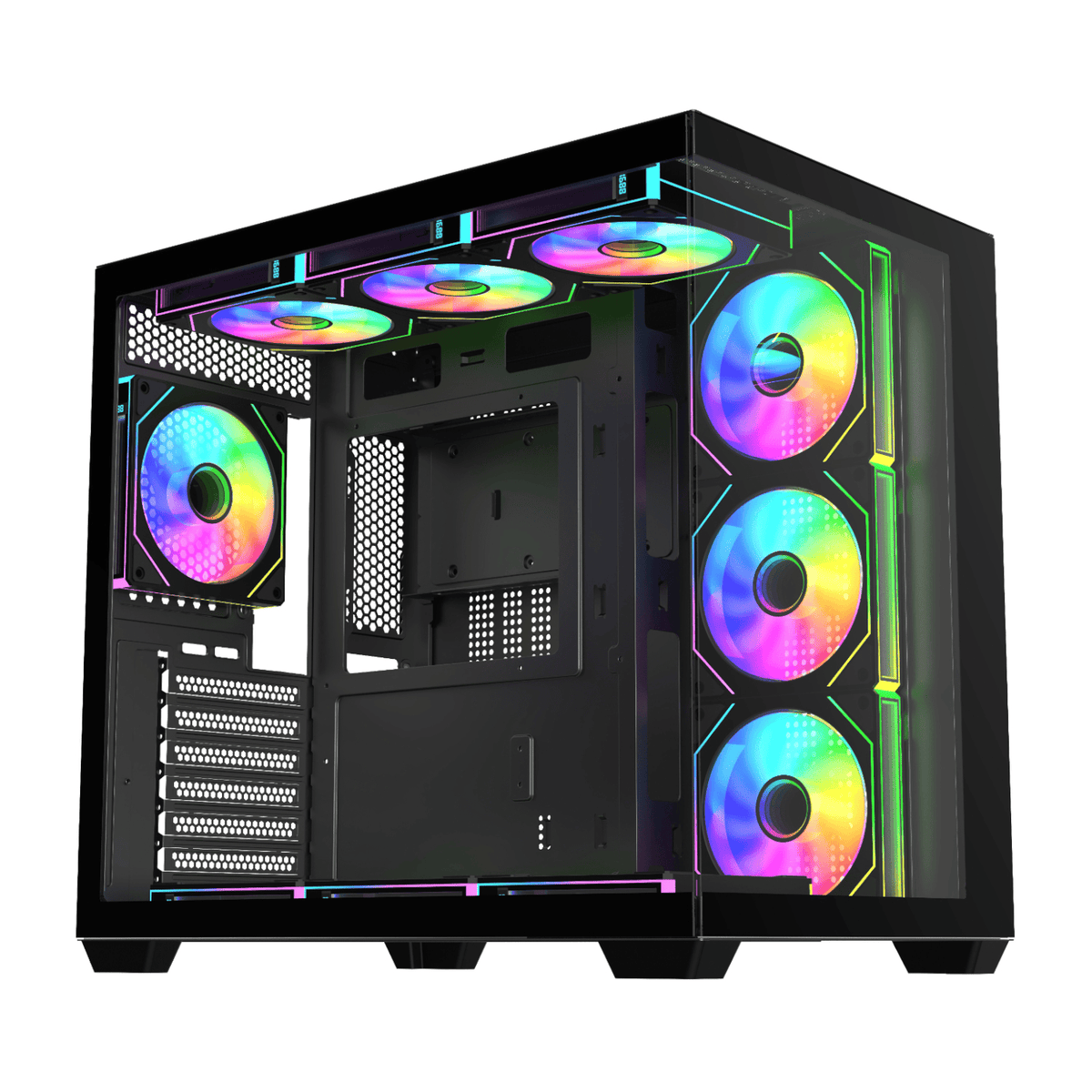FSP M341 ARGB ATX Mid Tower Gaming Chassis - Black — image 1