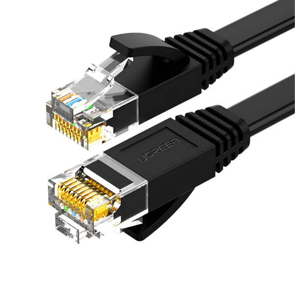 UGREEN NW102 Cat6 U/UTP Flat Ethernet Cable 10m - Black — image 1