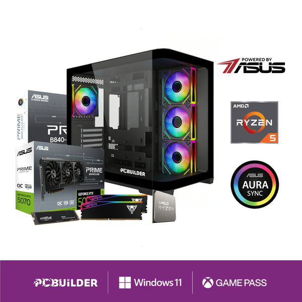 PCBuilder Ryzen 5 7600 MAVERICK Windows 11 Gaming PC — image 1