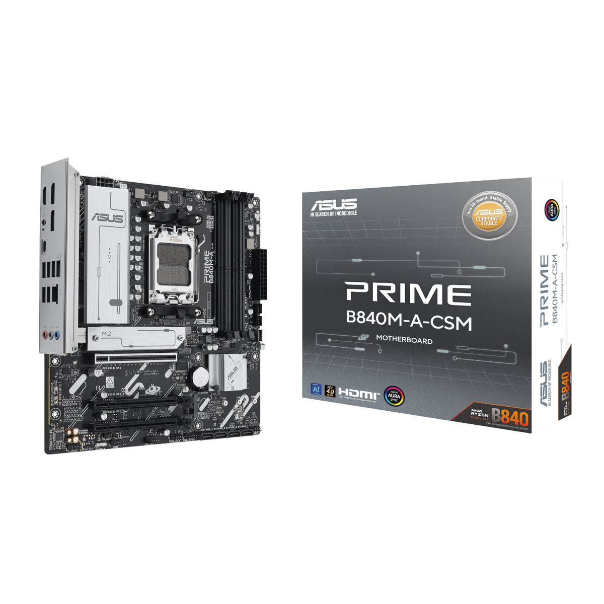Asus PRIME B840M-A-CSM AM5 Micro ATX Motherboard — image 1
