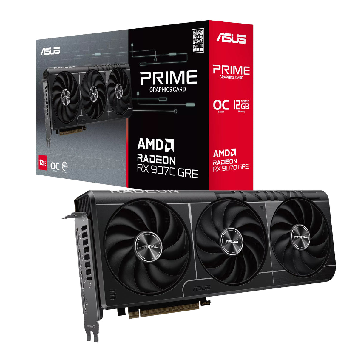 ASUS Prime Radeon RX 9070 GRE EVO OC Edition 12GB GDDR6 Graphics Card — image 1