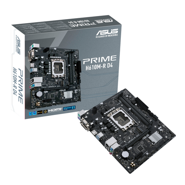 ASUS Prime H610M-R D4 LGA1700 M-ATX Motherboard — image 1