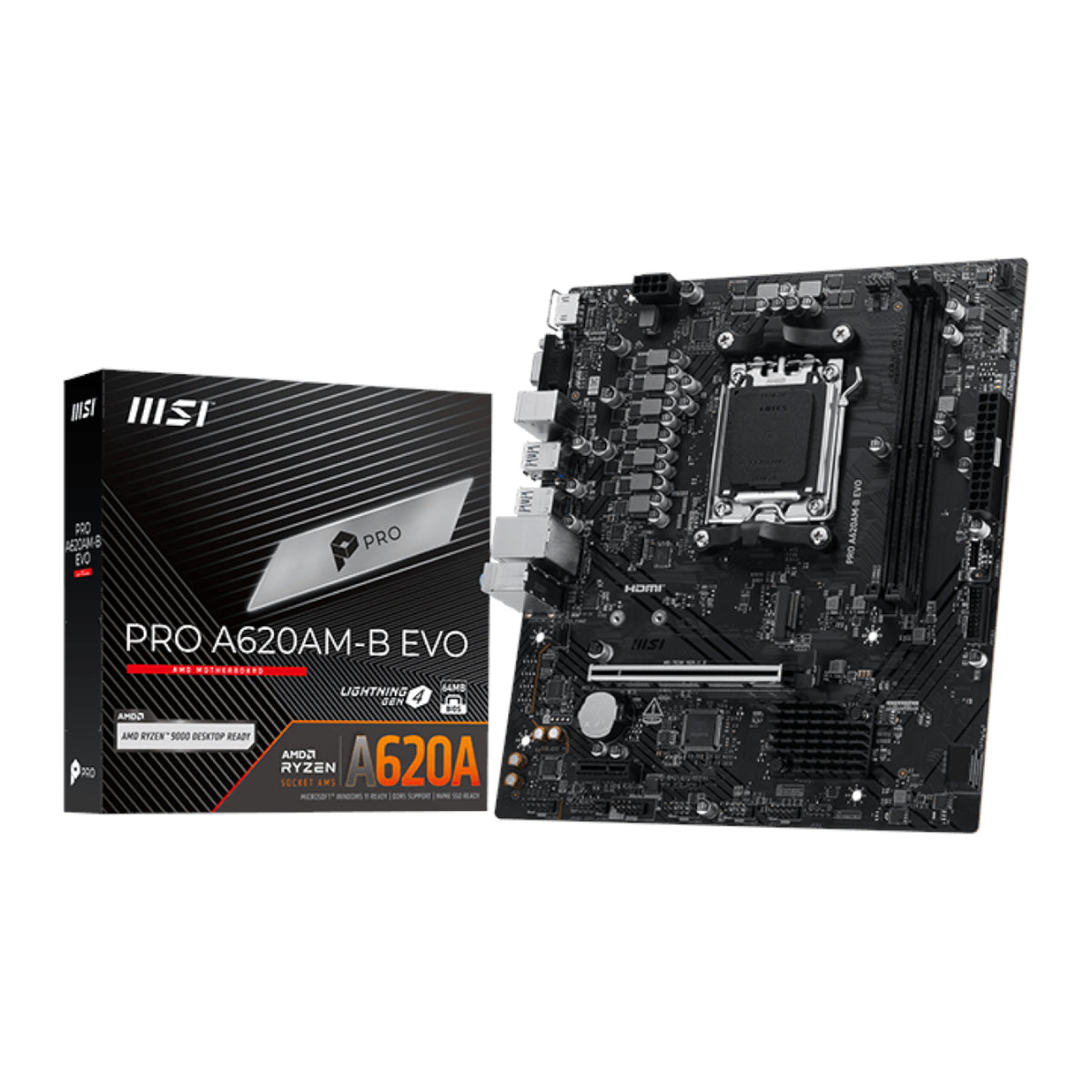 MSI PRO A620AM-B EVO AM5 M-ATX Motherboard — image 1