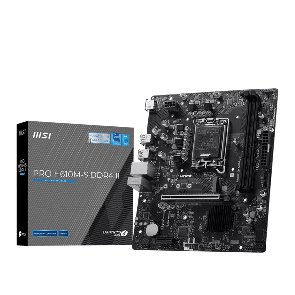 MSI PRO H610M-S DDR4 II LGA1700 M-ATX Motherboard — image 1
