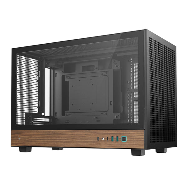 DeepCool CH260 Wood mATX Gaming Chassis - Black — image 1