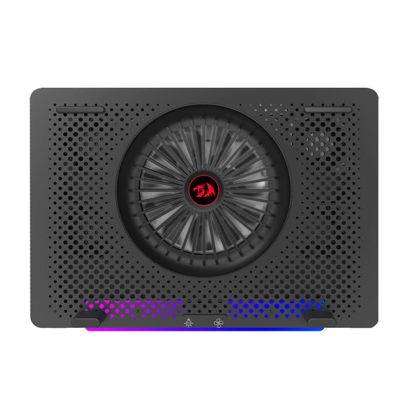 REDRAGON Dual USB 5 Fan RGB Gaming Notebook Stand — image 1