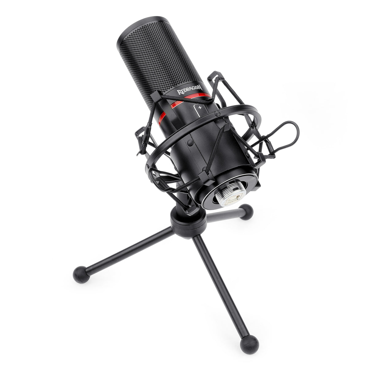 REDRAGON BLAZAR Cardioid USB Gaming Mic and Tripod - Black — image 1