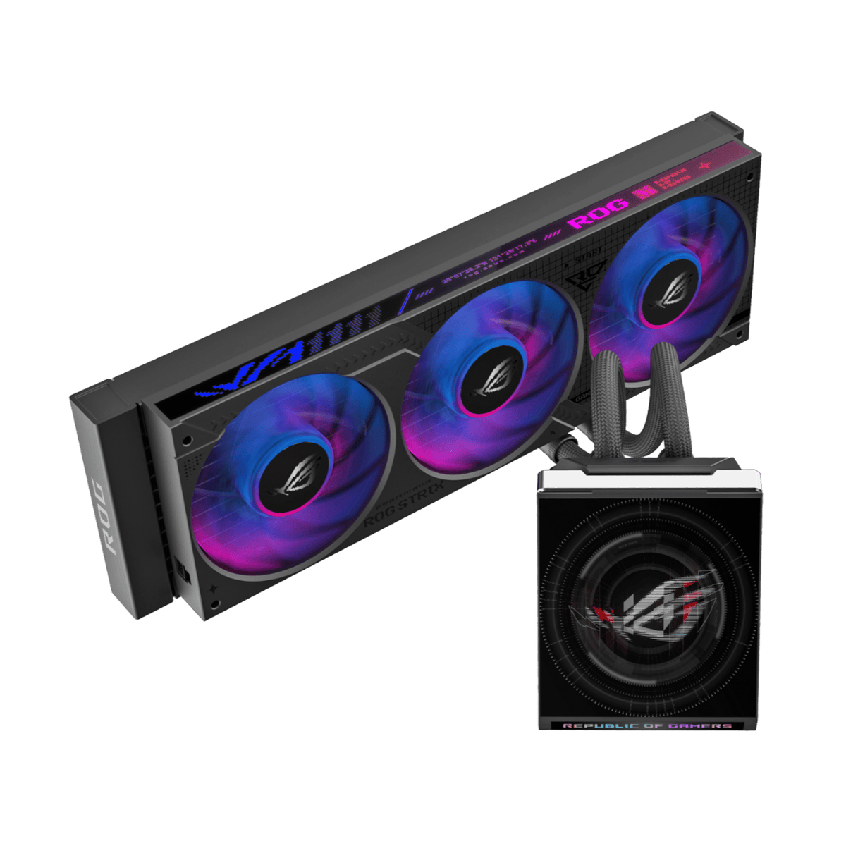 ASUS ROG Strix SLC IV 360 ARGB LCD Liquid CPU Cooler - Black — image 1