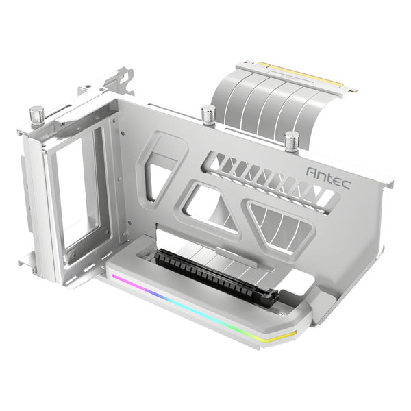 Antec SHIFT ARGB Vertical GPU Bracket with PCIe 4.0 Riser Cable – White — image 1