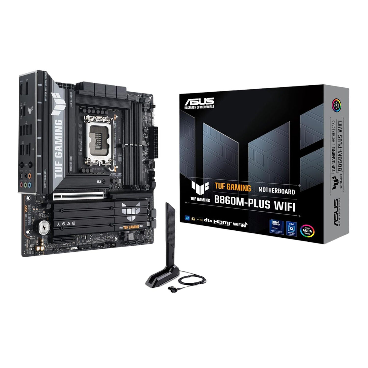 Asus TUF Gaming B860M-Plus Wi-Fi M-ATX Motherboard – Intel LGA1851, DDR5, PCIe 5.0. Wi-Fi 7 — image 1