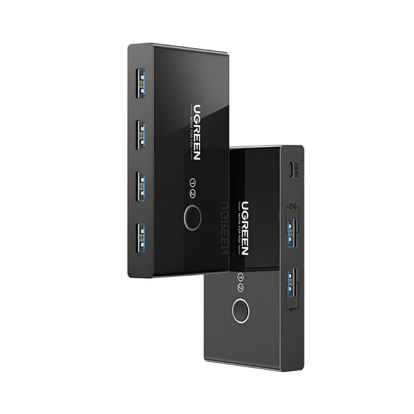 UGREEN USB 3.0 4-Port Switch Box, with 1.5m USB Cables — image 1