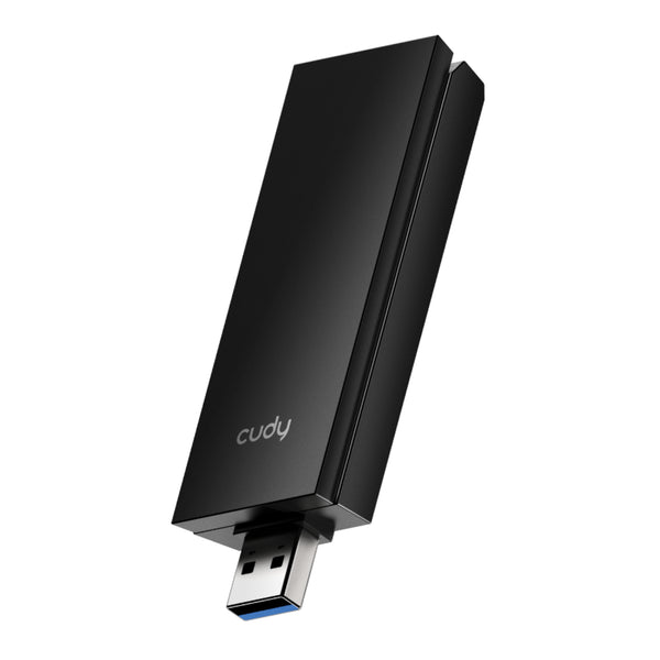 Cudy AX5400 Wi-Fi 6E USB 3.0 Tri-Band High-Gain Adapter-Black — image 1