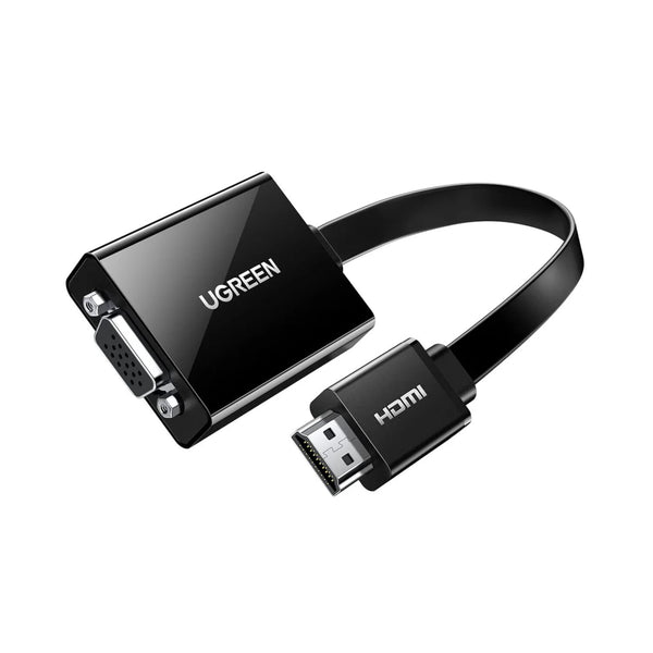 UGREEN HDMI to VGA Adapter, with 3.5mm Audio and Power Port - Black — image 1